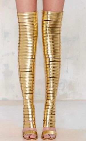 womens gold boots