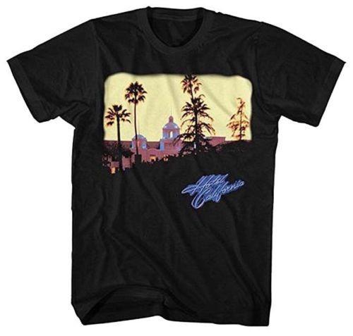 The Eagles Hotel California Mens Black Rock T-shirt NEW Sizes S-XXXL