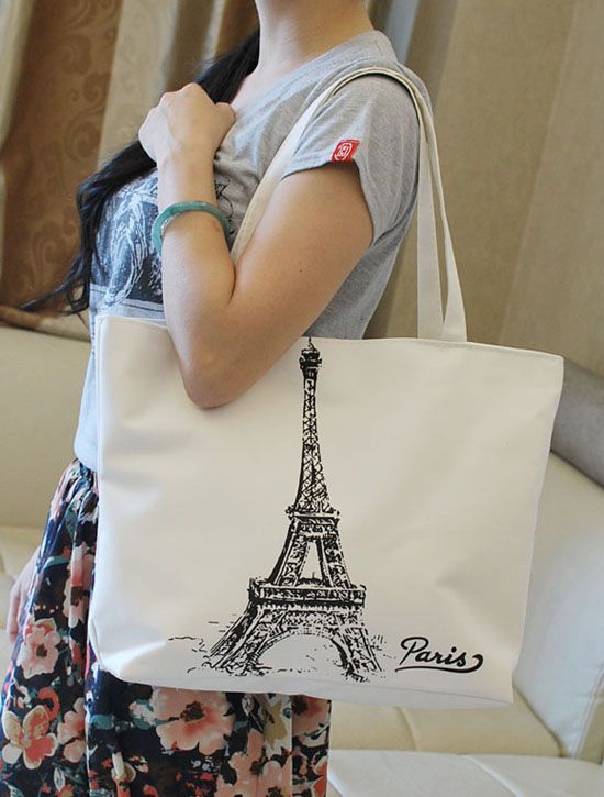 shopping bolsa with zipper