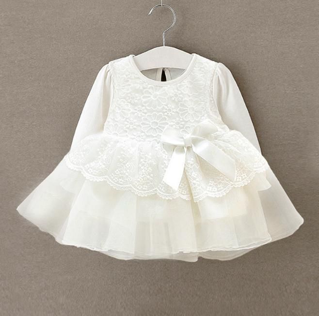 newborn white lace dress