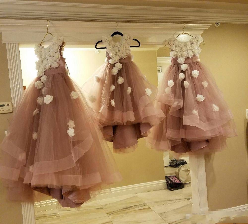 dusty rose flower girl