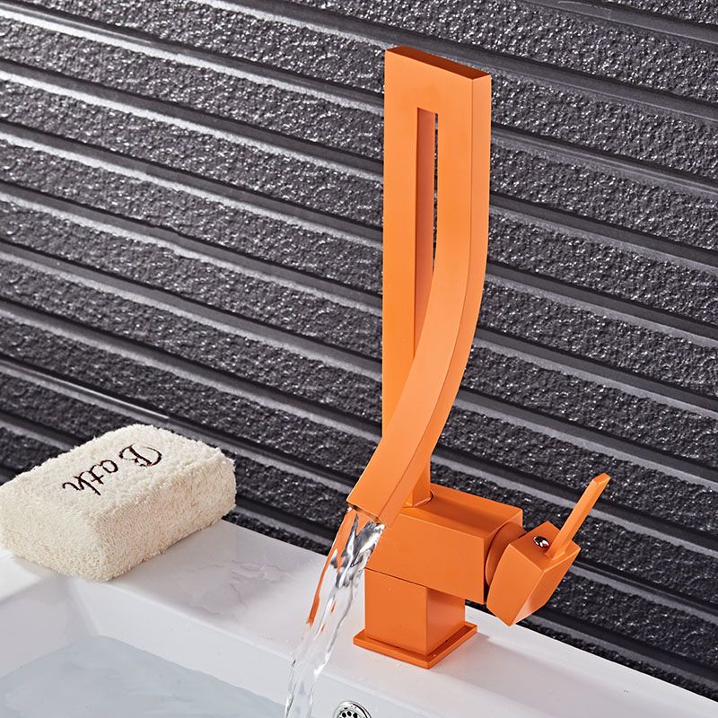 2020 Black Chrome Nickel Orange Basin Faucet Single Handle