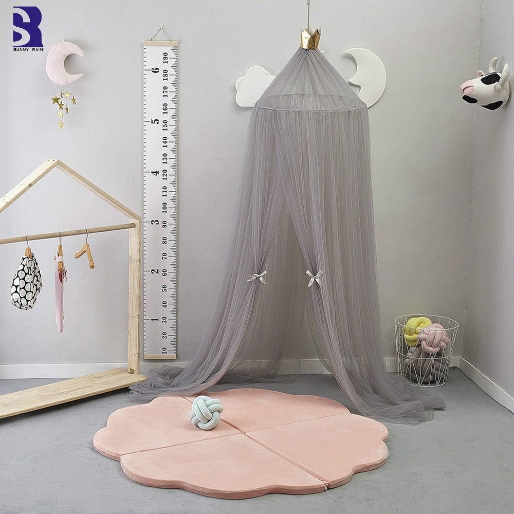 Sunnyrain 10 Layers Tulle Crib Canopy Mosquito Bed Tent Baby