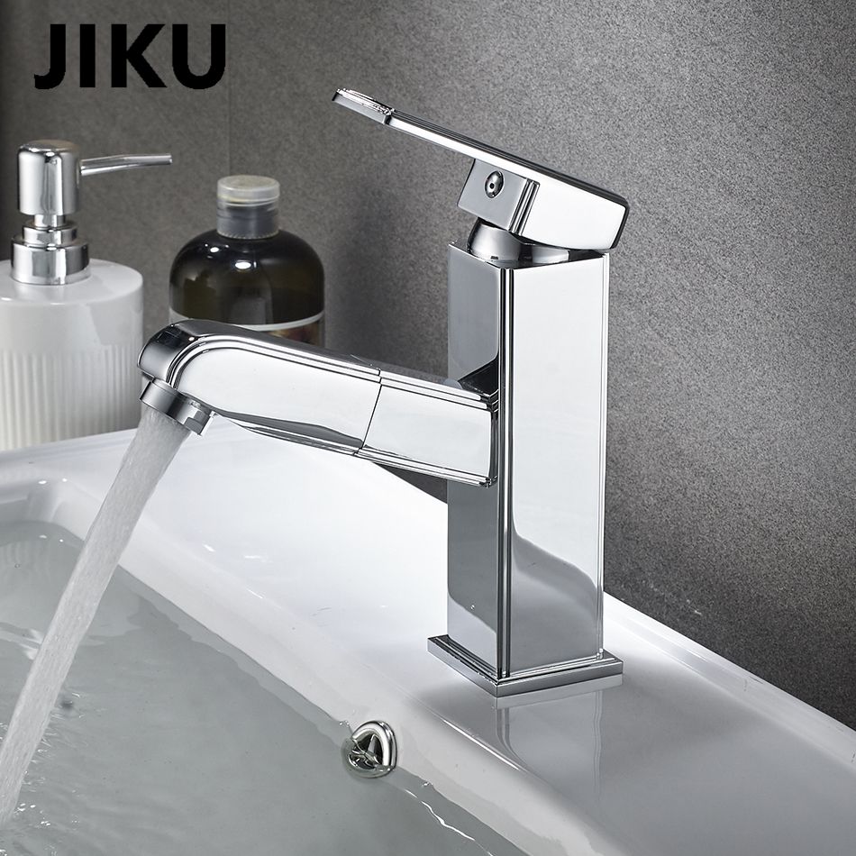 2020 Jiku Wash Hair For Pull Out Hot And Cold Faucet Bathroom Sink
