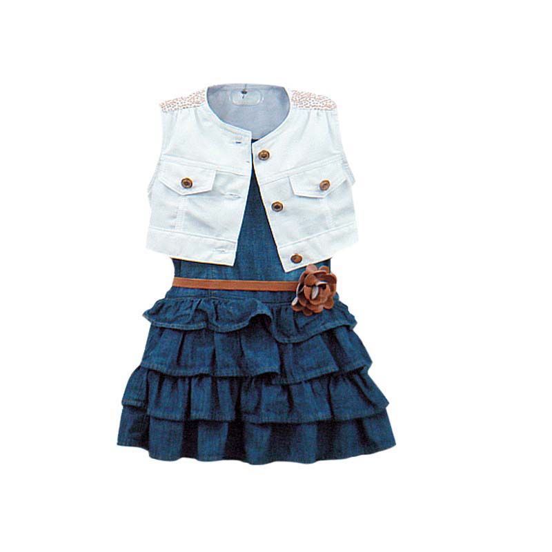 Acquistare Abito + Giacca Bambina Cintura Jeans Jeans Bambini Estate Gilet  In Denim Modelli Gilet Jeans Bambini Vestiti Ragazze Jeans Economico |  Consegna Veloce E Qualità | DHgate Italy