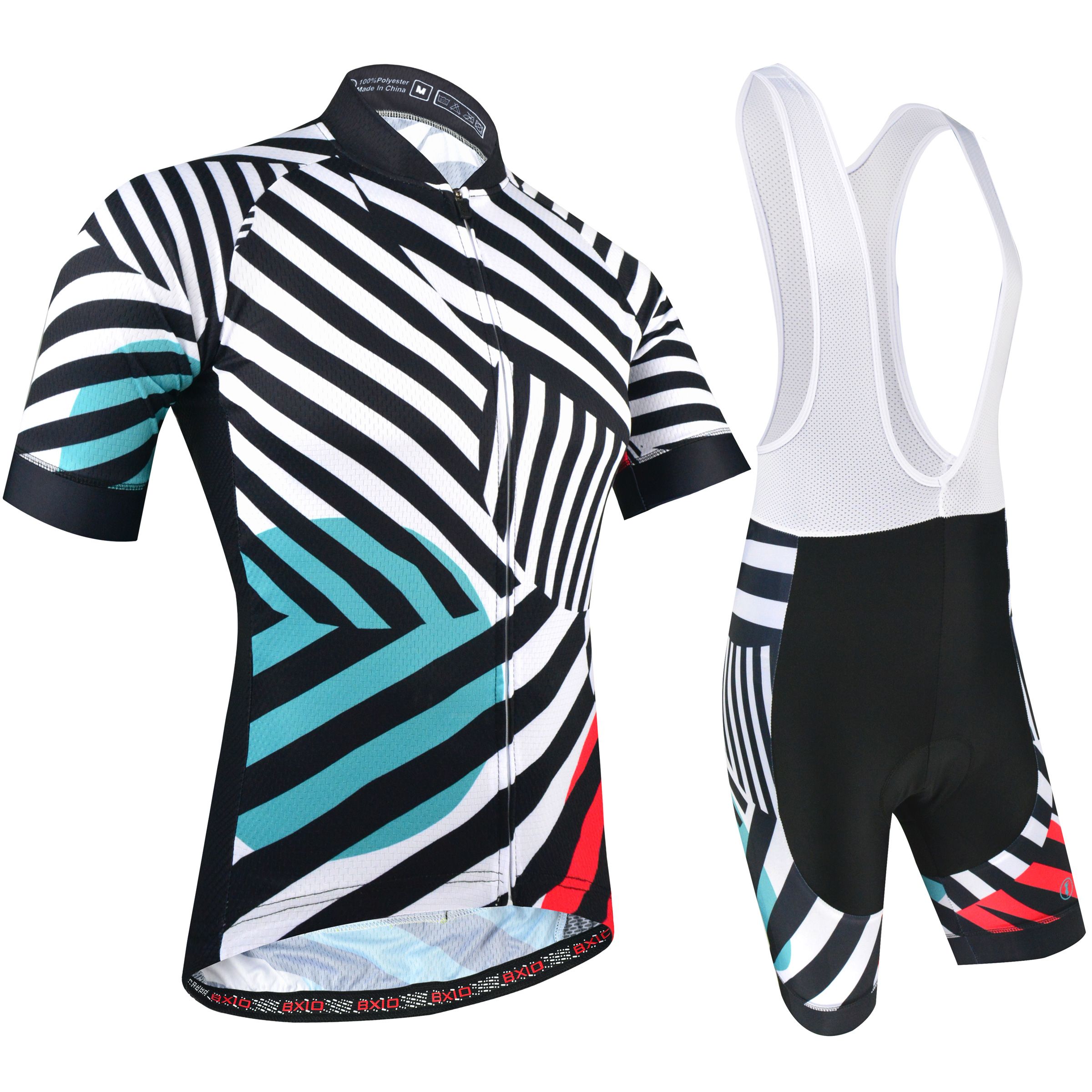 geometric cycling jersey
