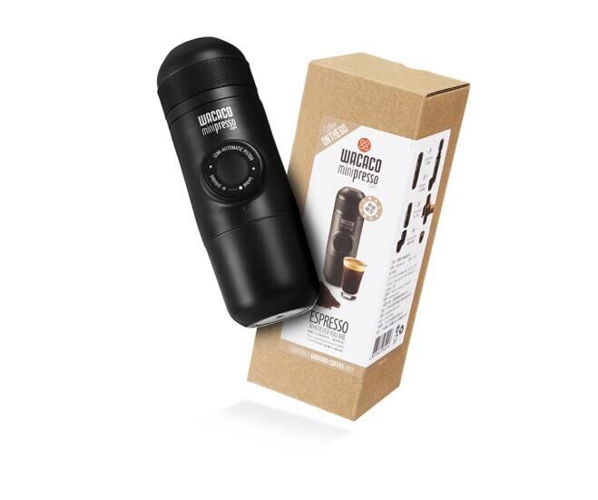 Wacaco Nanopresso Cafetera espresso portátil con Adaptador NS adjunto,  versión mejorada de Minipresso, máquina portátil de café para viajes,  operada manualmente, perfecta para acampar y aventurarse – PREYCA