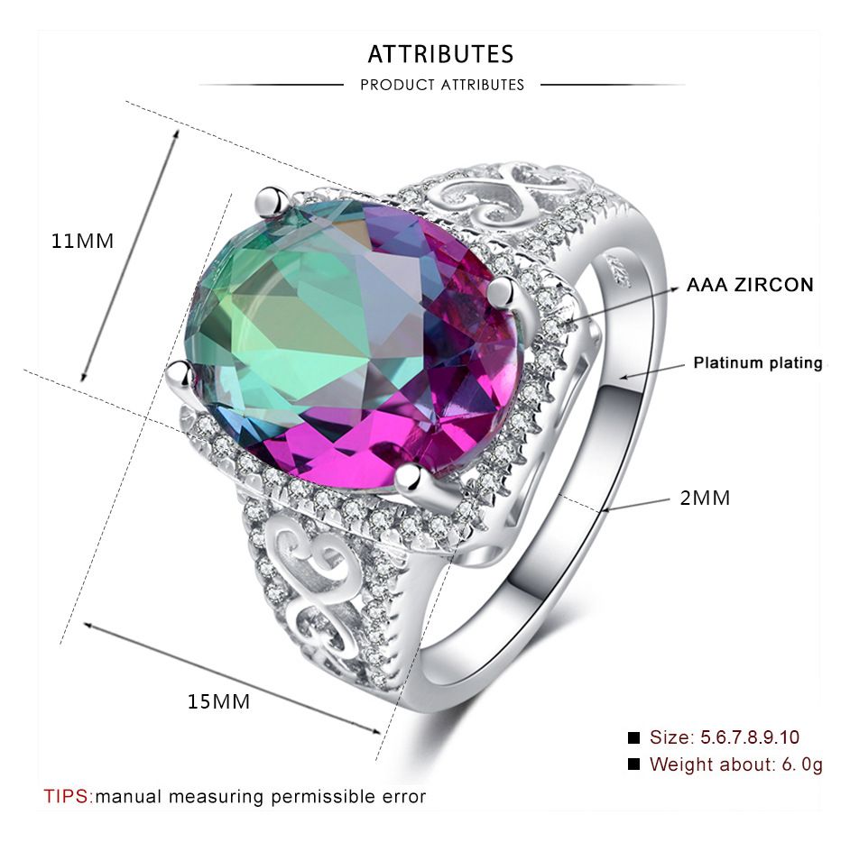 Anillos Amatistas Gemas Artificiales Semi Precioso AAA Cristal-Púrpura Anillos Amatistas Gemas Artificiales Semi Precioso AAA Cristal-Púrpura