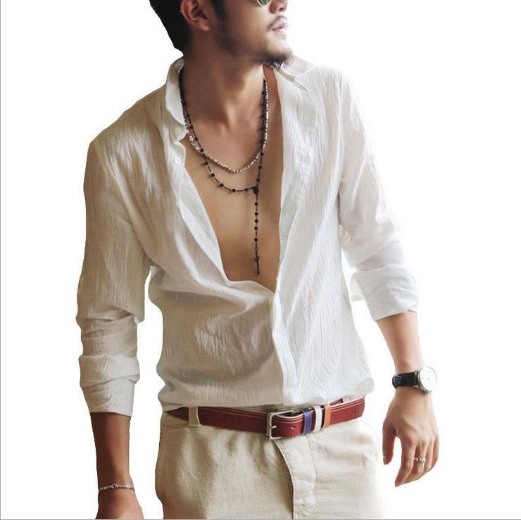 white shirt for men