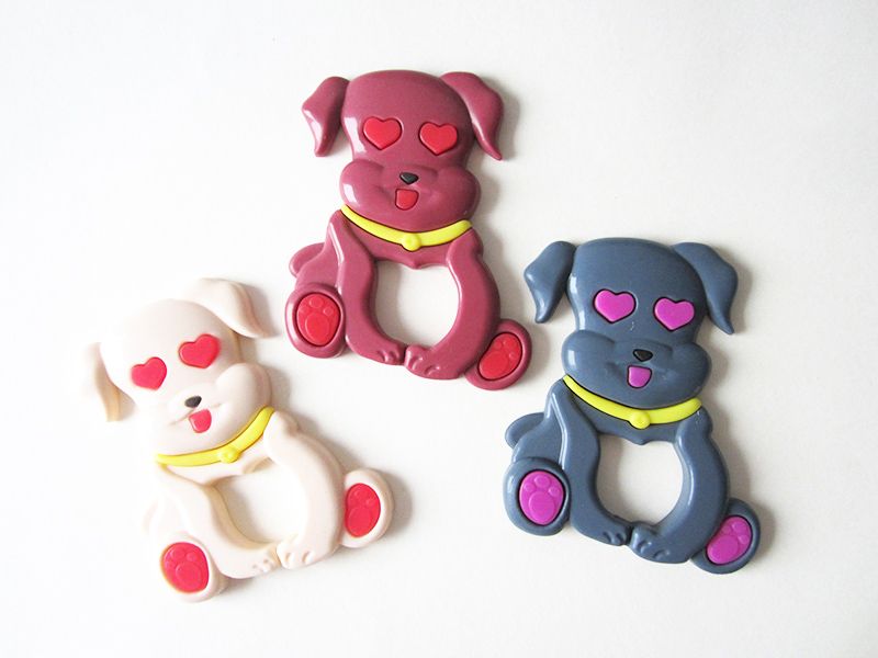 puppy with babies toy