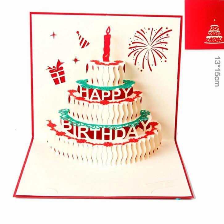 Acheter Pas Cher Joyeux Anniversaire Gateau Cadeau Cartes 3d Pop Up Carte De Voeux Decoupe Laser Meurt Enveloppe Carte Postale Creux Sculpte A La Main Cadeaux Kirigami Du 1 65 Fr Dhgate