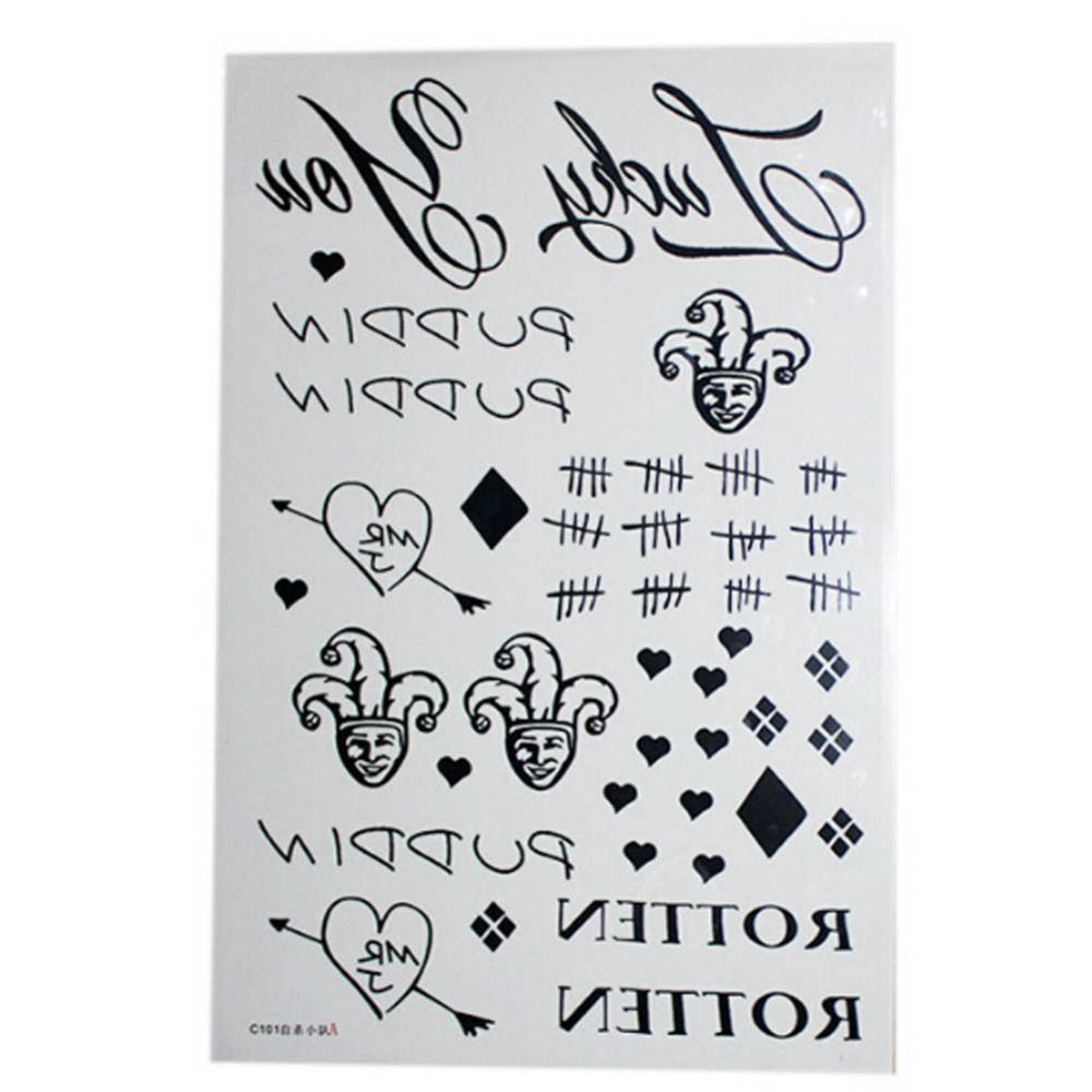 Hot Top Dc Batman Suicide Squad The Joker Full Body Suicide Squad Harley Quinn Temporary Tattoo Stickers Waterproof From Beautys8 5 95 Dhgate Com