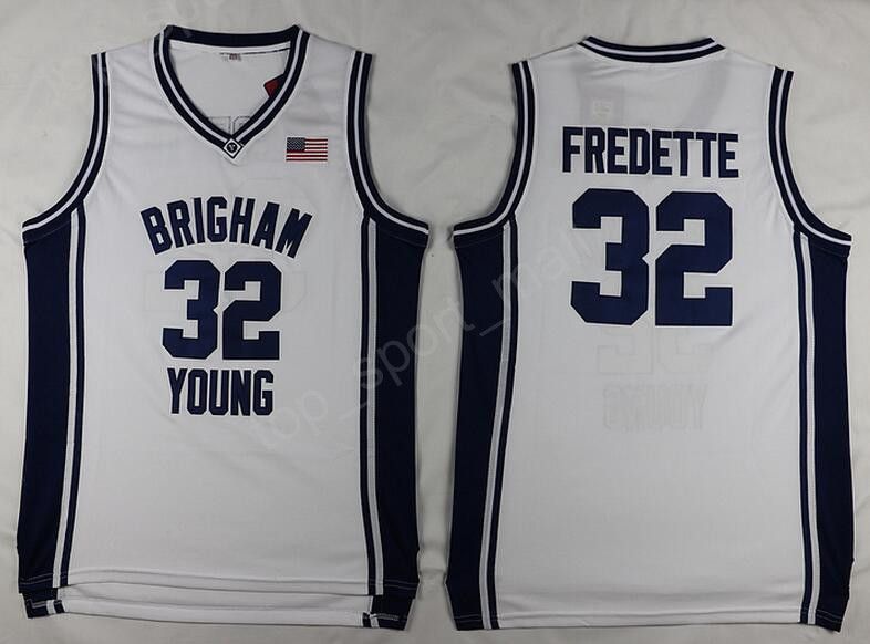 Jimmer Fredette Jersey 32 Brigham Young Cougars Stitched Basketball Jersey 