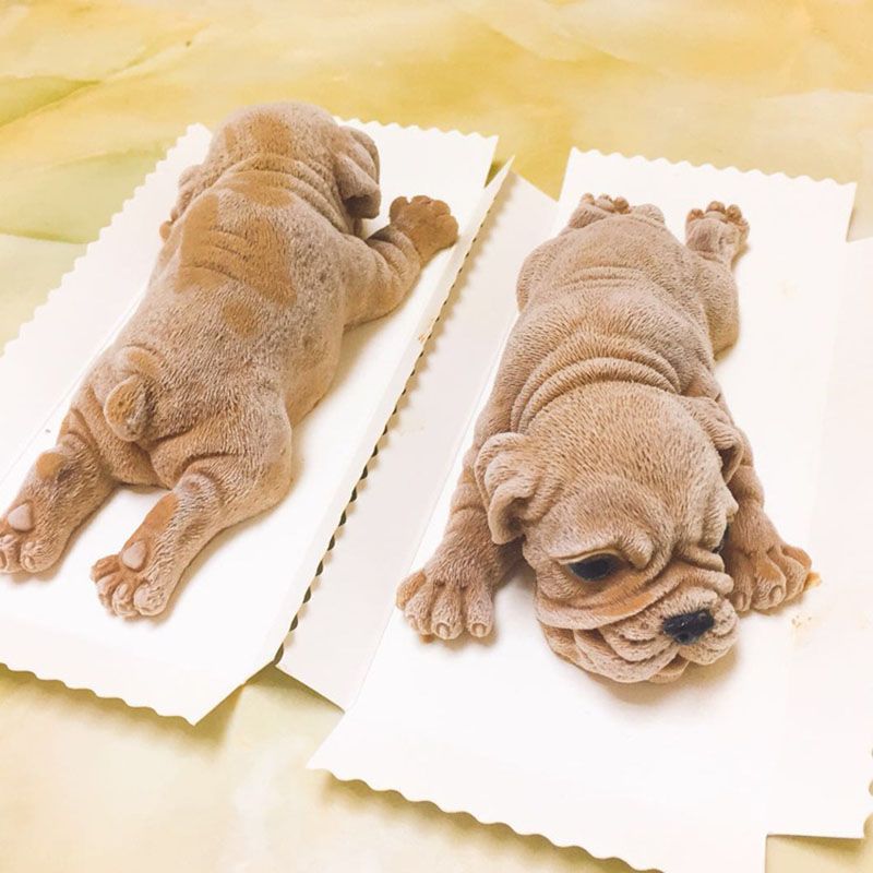 puppy cake mold