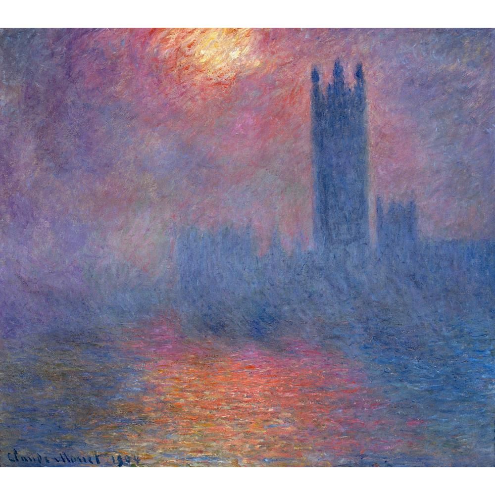 Wall Art Oil Painting Houses Of Parliament London Sun Breaking Through Claude Monet Famous Artwork On Canvas Hand Painted From Kixhome 132 67 Dhgate Com