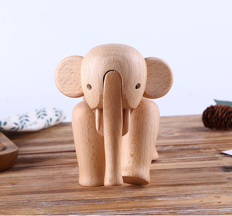wooden elephant toy