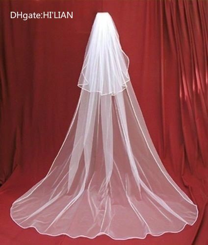 ivory 2 tier wedding veil