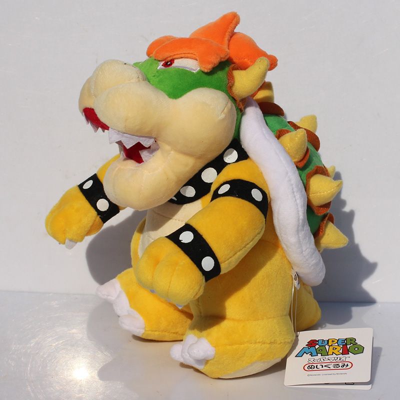 25cm Stand Super Mario Bros Bowser Koopa Plush Toy Stuffed Animal Dolls Toy Great Gift Free 25cm Stand Super Mario Bros Bowser Koopa Plush Toy Stuffed Animal Dolls Toy Great Gift Free
