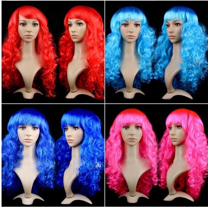 perruque multicolore pas cher