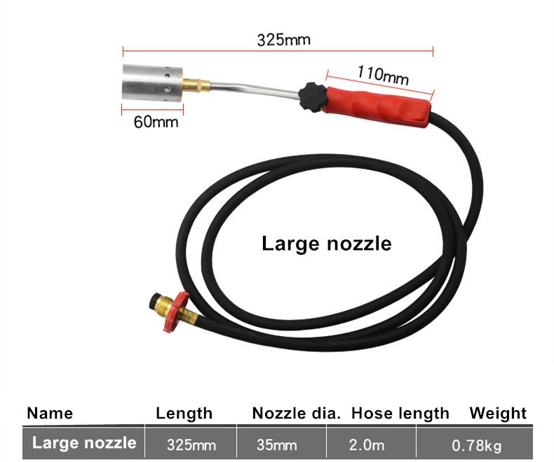 large nozzle 2m hose