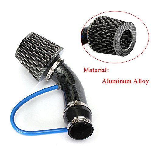 3/'/' Carbon Fiber style Aluminum Pipe Car Turbo Piping Cold Intake System Filter