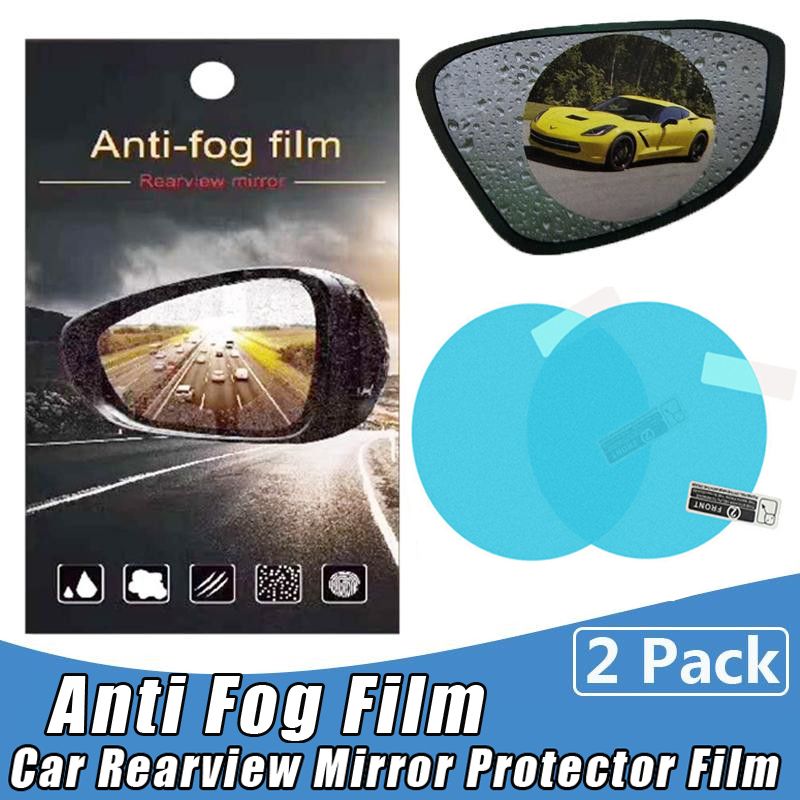 HD antiara/ñazos Espejo retrovisor para coche pel/ícula impermeable espejo retrovisor universal anti agua antivaho 100mm transparente- 2PCS antideslumbrante