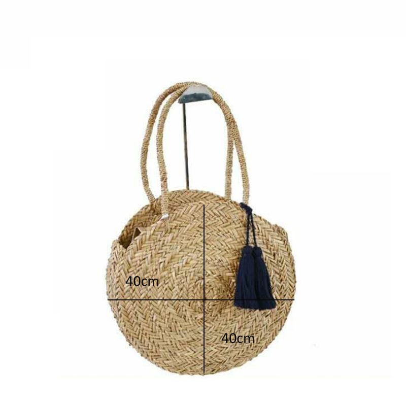 Acquistare Borse Di Paglia Rotonde Borsa Da Donna In Rattan Estivo Borsa Da  Spiaggia Tessuta A Mano Borsa Da Crociera Circle Bohemia Borsa E35  Economico | Consegna Veloce E Qualità | It.Dhgate