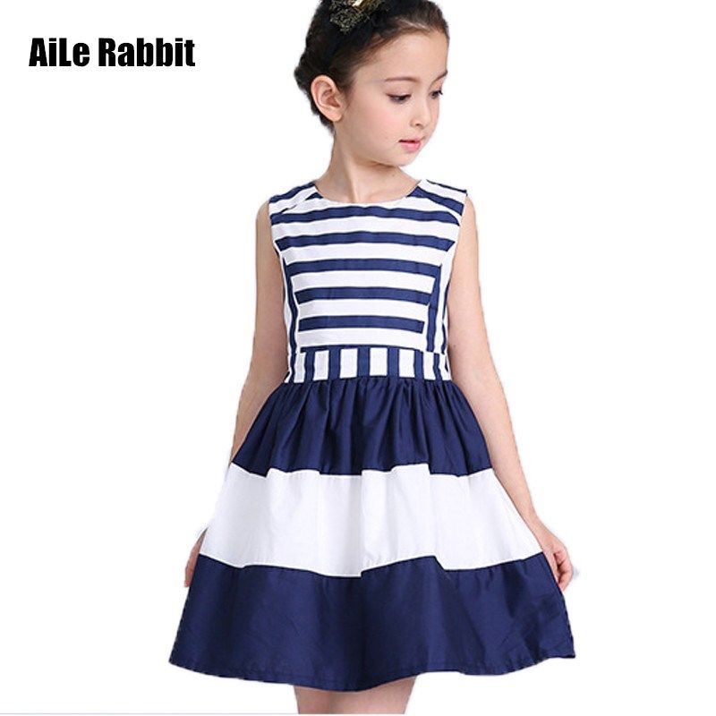 navy striped summer dress