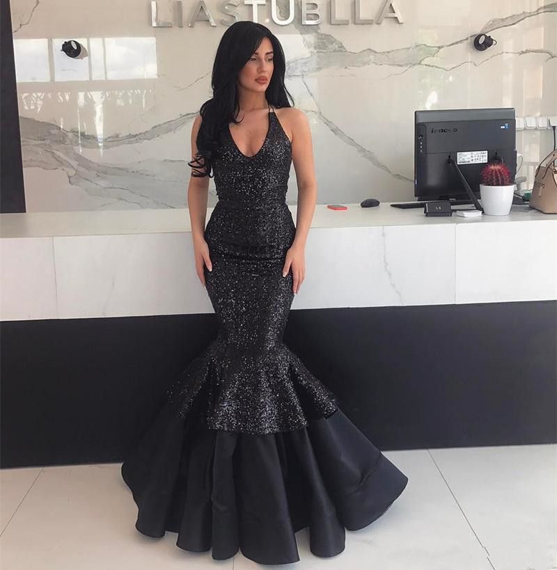 vestido formal preto