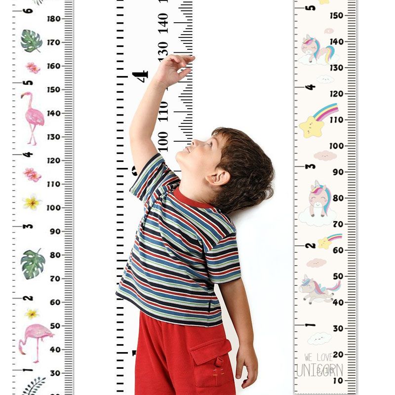Flamingo Canvas Removable Height Growth Chart 79 x 7.9 Baby Growth Chart Handing Ruler Wall Decor for Kids
