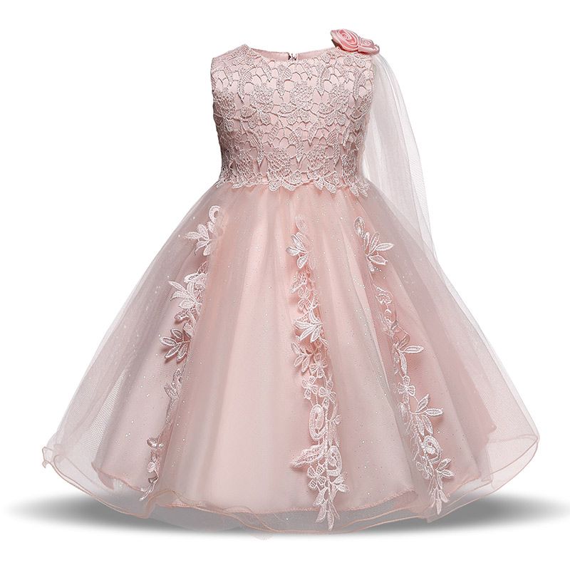 Compra Recién Nacido Vestido De Niña De Color Rosa Bebé Vestido Infantil  Bebes Disfraz De Fiesta De Cumpleaños De Princesa De Arco Floral 1 Años  Ropa De Bautismo Barato | Entrega Rápida