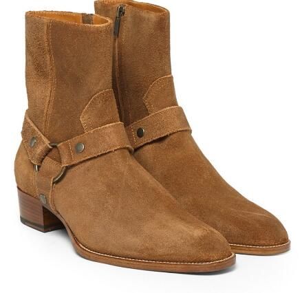 botas de gamuza hombre