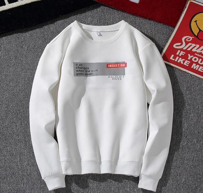Uzun Kollu Beyaz Basic Erkek Tshirt 9069