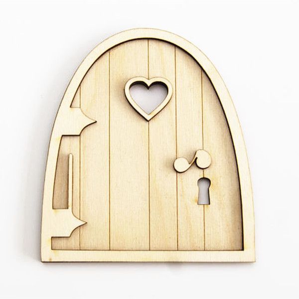 3d Wooden Fairy Garden Heart Door Craft Embellishments Decoration Diy Painting Decoration Kids Birthday Hobby Gift NZ 2019 From Hopestar168, NZ $24.11