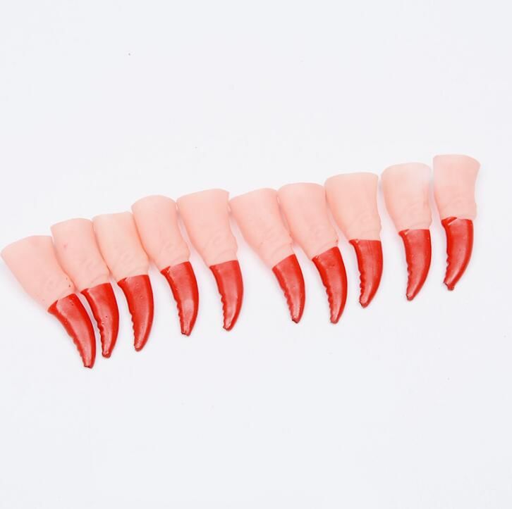 2020 Halloween Rubber Finger Wholesale Witch Finger Set Halloween Party Costume Scary Prop Vampire Ghost Fingernail Festival Decoration Toy From Kangdan 1 1 Dhgate Com