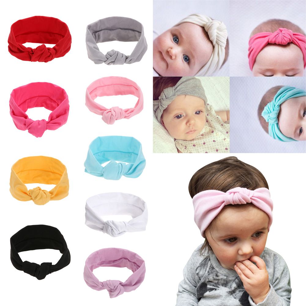 Comida sana desconcertado experiencia Diademas Accesorios para el cabello Niñas Diadema con nudo Diadema Algodón  Niños Niñas bandas para el