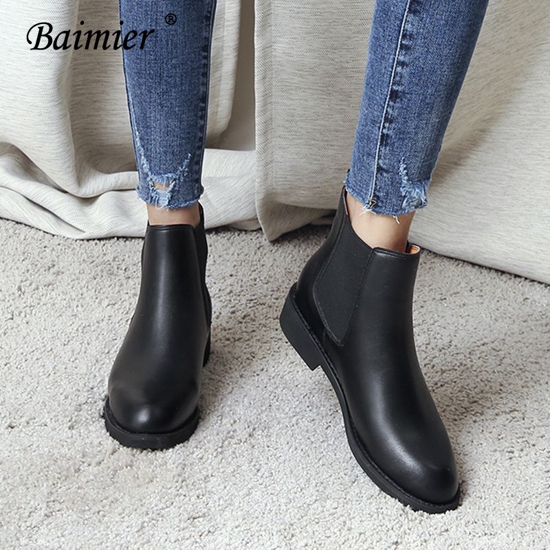 botines bajos negros