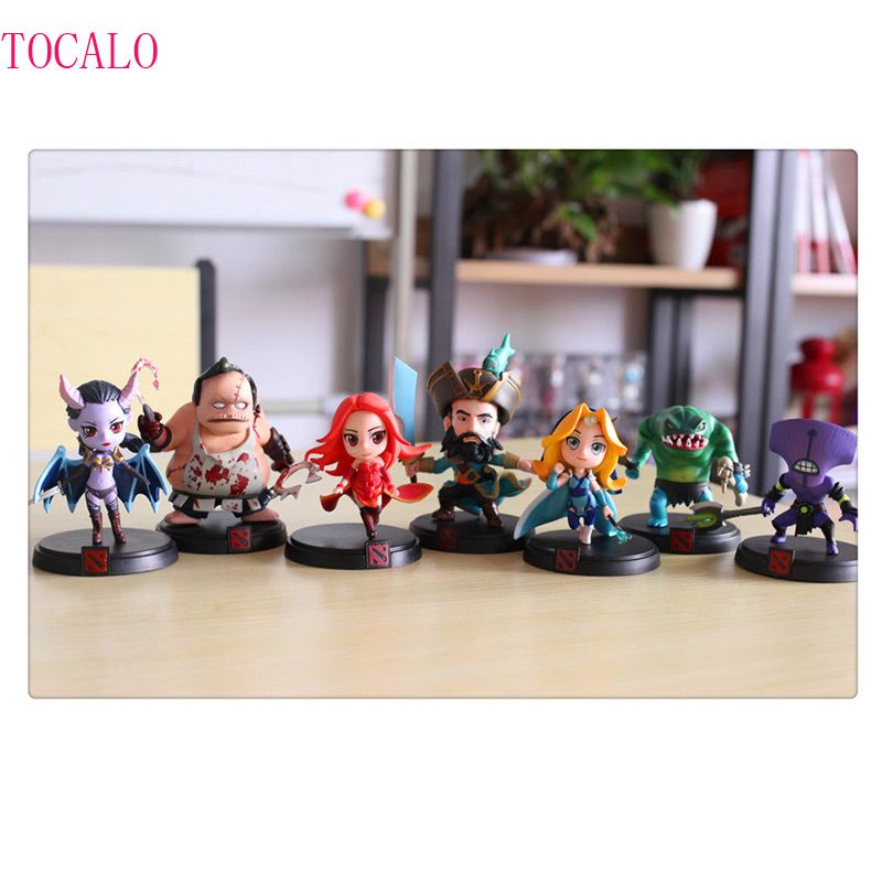 2020 8 12cm Dota 2 Figure Kunkka Lina Pudge Tidehunter Queen