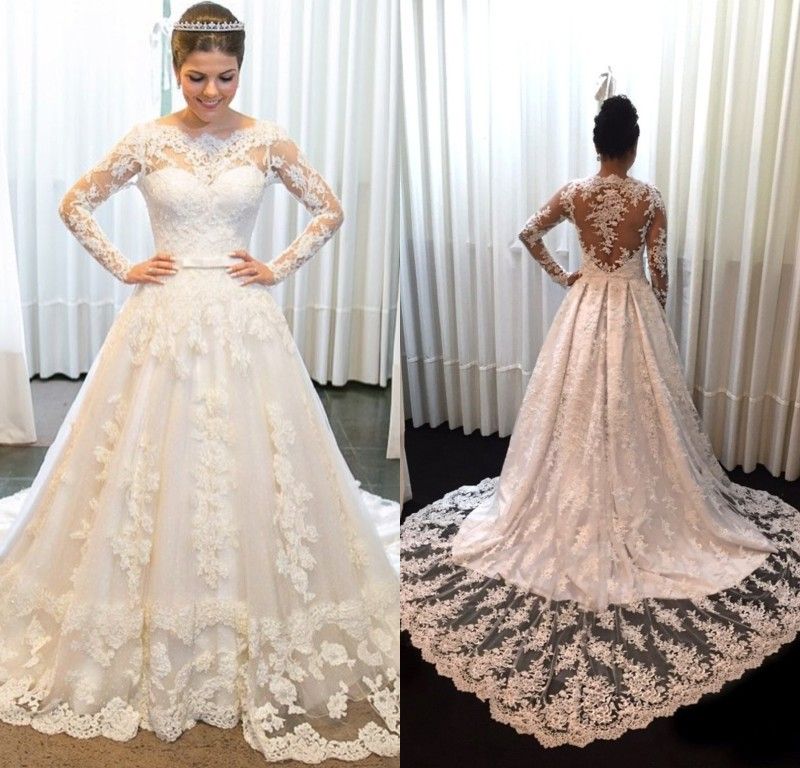 simple vintage lace wedding dress