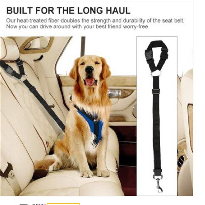 BYFRI Asiento Perro De La Correa del Cinturón De Seguridad del Coche del Animal Doméstico Ajustable del Asiento del Perrito De Seguridad Correa De La Correa De Perro De Servicio Correa Confort