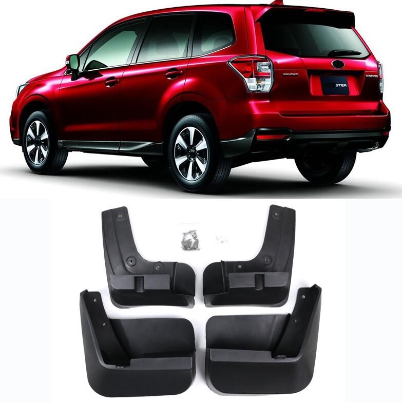 Red Hound Auto Compatible with Subaru Forester 2014-2018 Mud Flaps Splash Guards Rear Molded 2pc Pair
