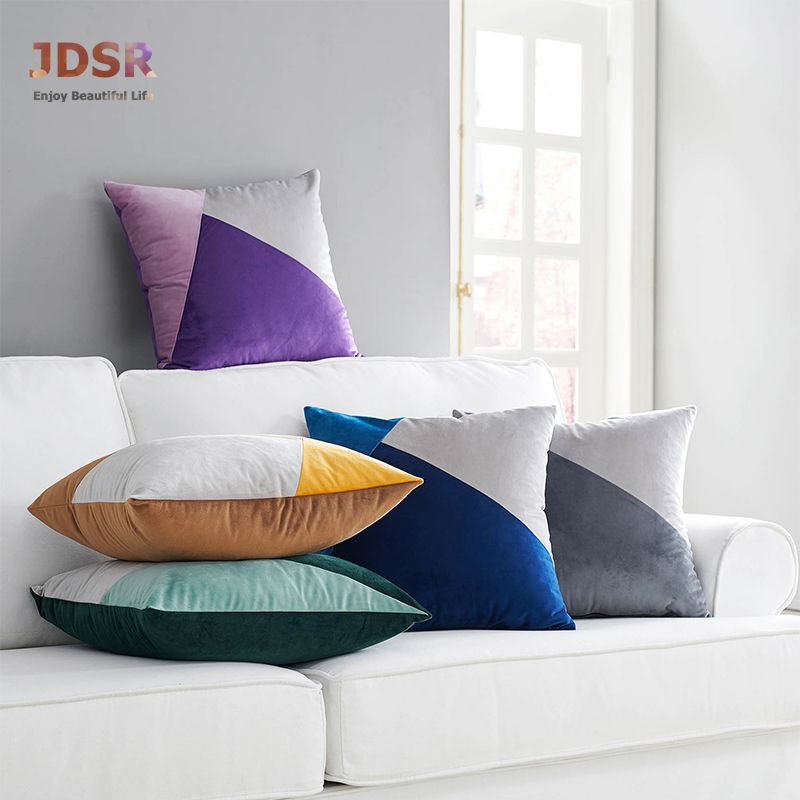 Jdsr Velvet Super Soft Pillowcases 45x45 Cm Solid Color Pillow