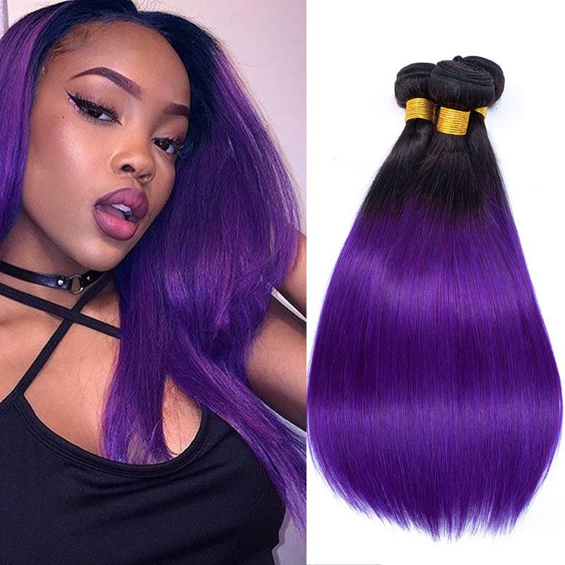 Ombre Hair Bundles Peruvian Straight 3 Bundles 100 Human Hair