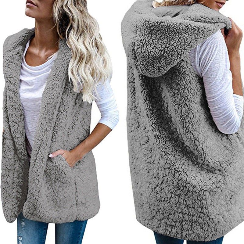 Compre Mujeres Chalecos De Piel Sintética Fleece Chaqueta De Invierno Sin  Mangas Abrigos Outwears Sueltos Knitt Jumper Cardigan Outwear Abrigos Mujer  2018 A 11,36 € Del Prime10 | DHgate.Com