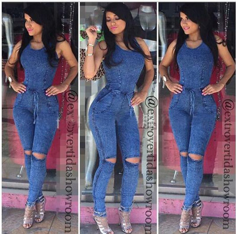 sexy denim rompers