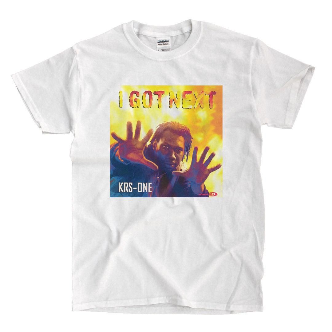 Krs One I Got Next White T Shirt T Shirts Short Sleeve Leisure Fashion Summer For Man Hipster O Neck Causal Cool Tops Cool Tees Online Shirt On T