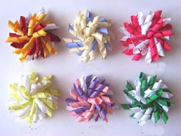 curly ribbon hair bows