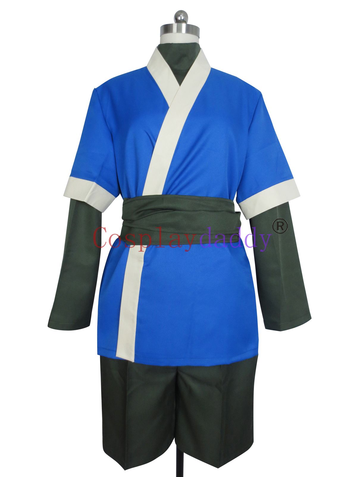 Custom-made Naruto Anime Haku Cosplay Costume Halloween Set New
