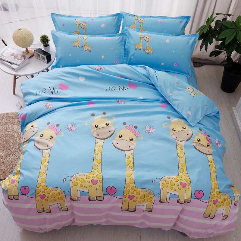 Adorable Giraffe Duvet Cover Pillow Cases Single Twin Double Full