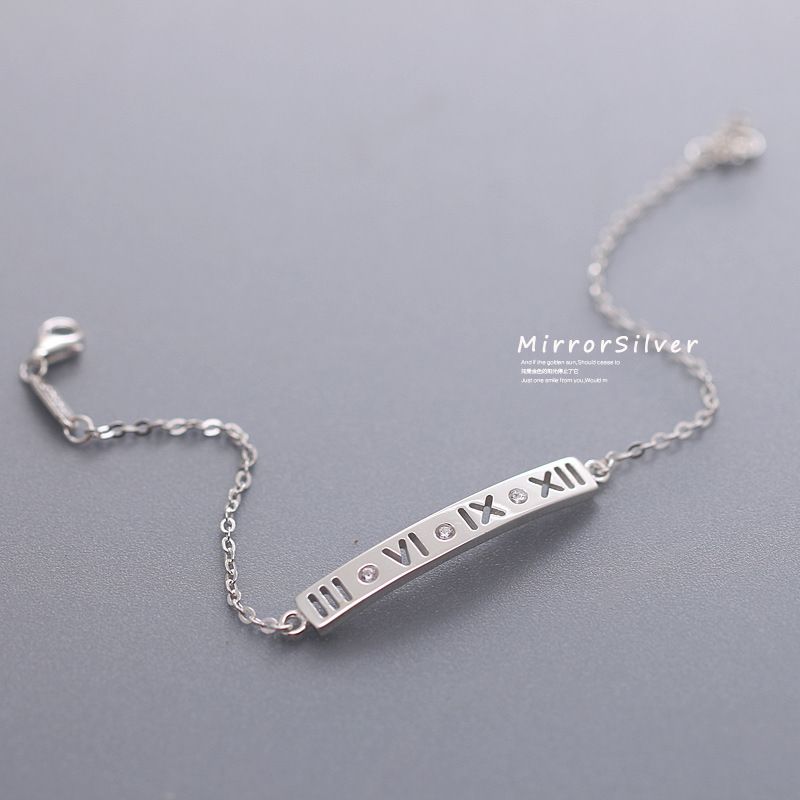 pulseras de plata de ley agood alta calidad s925 para mujeres hombres parejas deambulan números brazaletes pulseras de plata de ley agood alta calidad s925 para mujeres hombres parejas deambulan números brazaletes